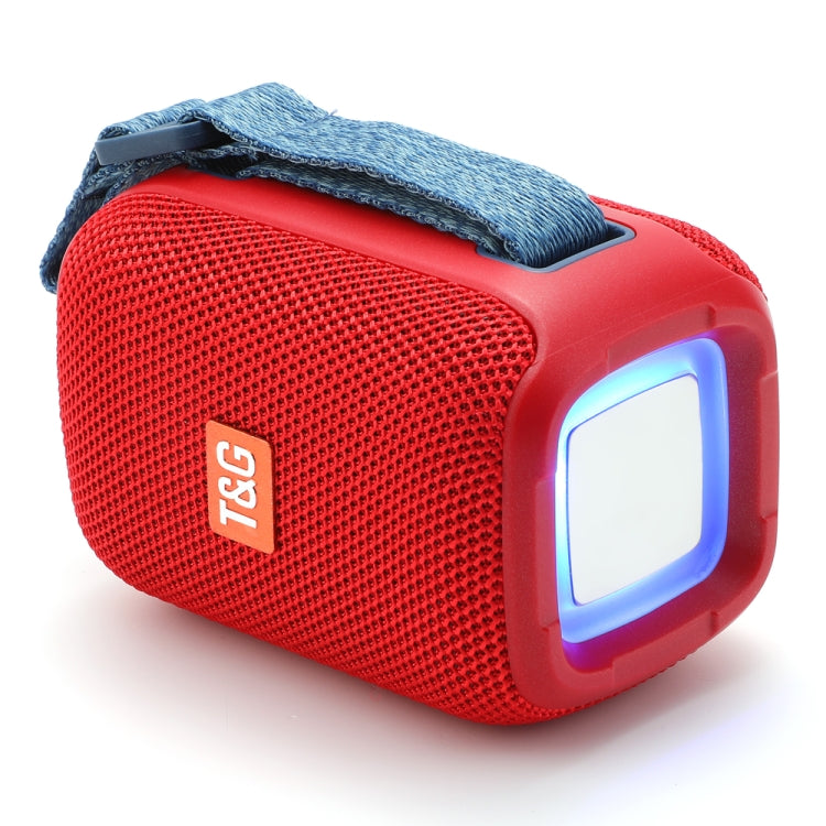 T&G TG339 RGB Light 5W Waterproof Portable Bluetooth Speaker(Red) - Desktop Speaker by T&G | Online Shopping UK | buy2fix