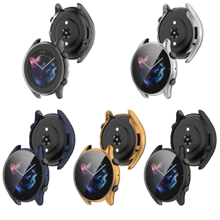 For Amazfit GTR 3 Shockproof TPU Plating Watch Case(Transparent) - Watch Cases by buy2fix | Online Shopping UK | buy2fix