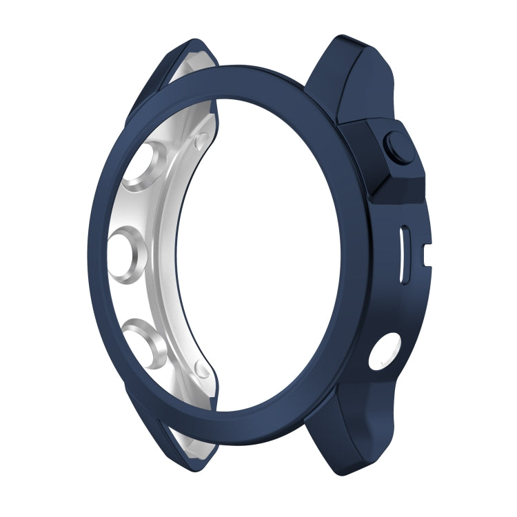 For Garmin Fenix 7S Shockproof TPU Watch Case(Dark Blue) - Watch Cases by buy2fix | Online Shopping UK | buy2fix