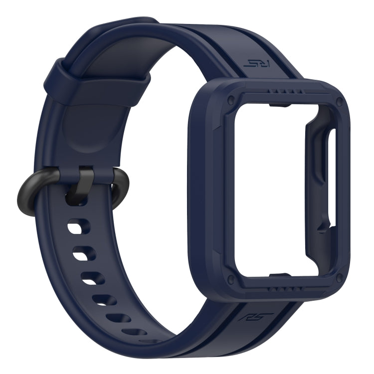 For Xiaomi Redmi Watch 2 Lite Silicone Solid Color Watch Band(Ink Blue) - Watch Bands by buy2fix | Online Shopping UK | buy2fix