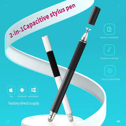 AT-31 Conductive Cloth Head + Precision Sucker Capacitive Pen Head 2-in-1 Handwriting Stylus with 1 Pen Head(Light Blue) - Stylus Pen by buy2fix | Online Shopping UK | buy2fix