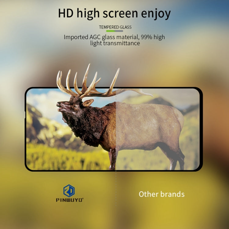 For Xiaomi Poco M5S PINWUYO 9H 2.5D Full Screen Tempered Glass Film(Black) -  by PINWUYO | Online Shopping UK | buy2fix