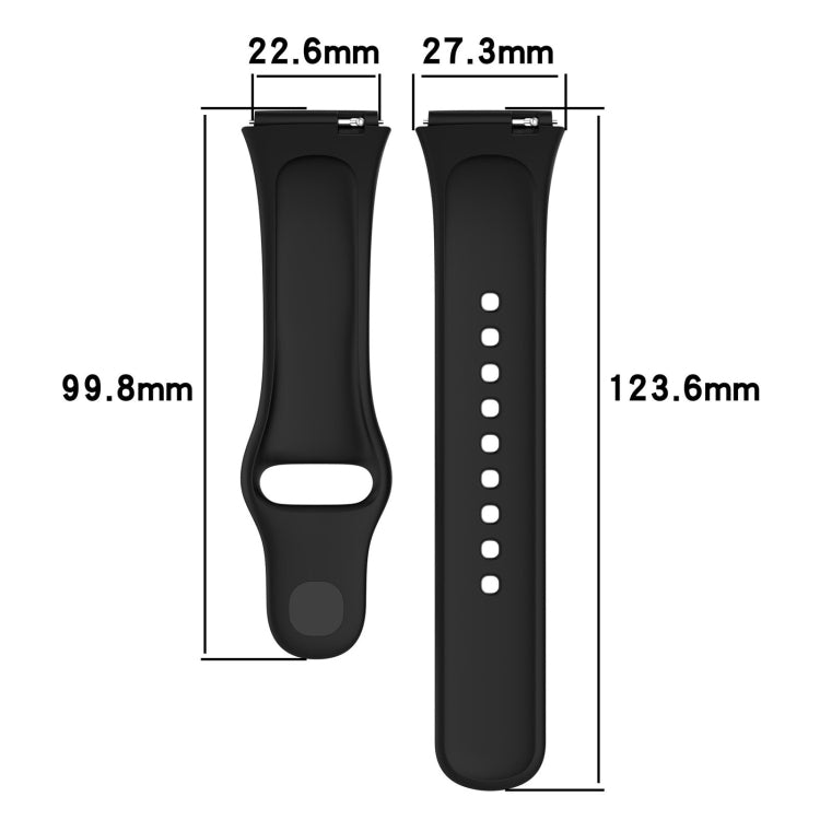 For Redmi Watch 3 Lite Sports Solid Color Silicone Replacement Watch Band(Pink) - Watch Bands by buy2fix | Online Shopping UK | buy2fix