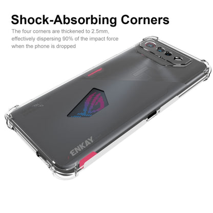 For Asus ROG Phone 7 ENKAY Hat-Prince Transparent TPU Shockproof Phone Case - ASUS Cases by ENKAY | Online Shopping UK | buy2fix