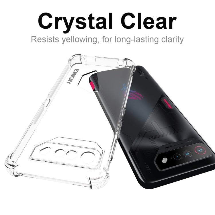 For Asus ROG Phone 7 ENKAY Hat-Prince Transparent TPU Shockproof Phone Case - ASUS Cases by ENKAY | Online Shopping UK | buy2fix