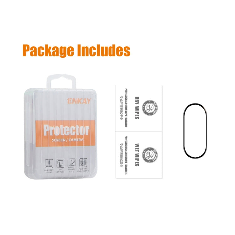 For Xiaomi Smart Band 9 1pcs ENKAY 3D Full Coverage Soft PC Edge + PMMA HD Screen Protector Film - Screen Protector by ENKAY | Online Shopping UK | buy2fix