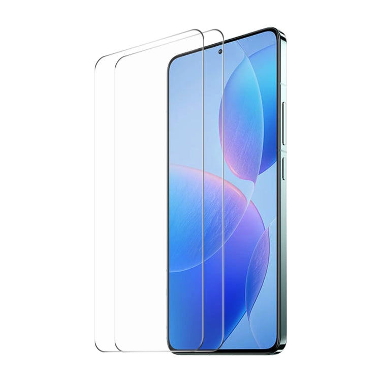 For Redmi K70 / K70 Pro / K70E 2pcs ENKAY Hat-Prince 0.26mm 9H 2.5D High Aluminum-silicon Tempered Glass Film - K70 Tempered Glass by ENKAY | Online Shopping UK | buy2fix