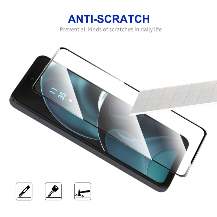 For Motorola Moto G14 / G54 10pcs ENKAY Full Glue High Aluminum-silicon Tempered Glass Film - Motorola Tempered Glass by ENKAY | Online Shopping UK | buy2fix