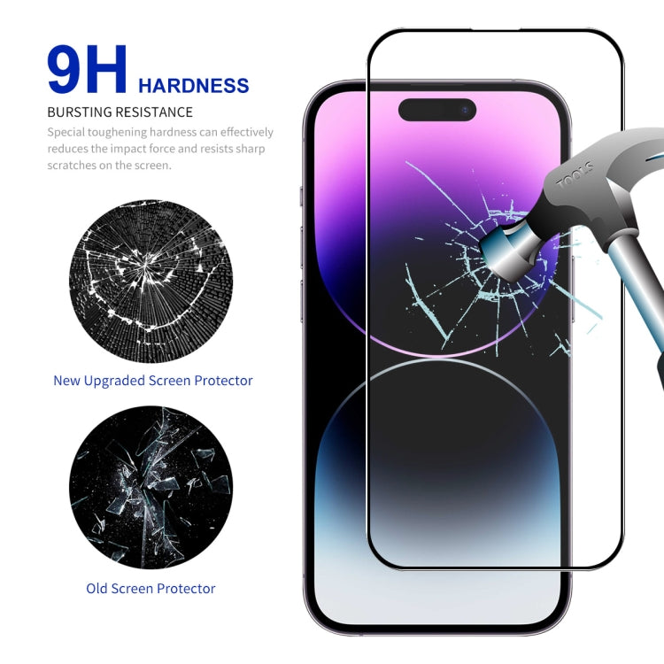 For iPhone 16 Plus 5pcs ENKAY Full Glue High Aluminum-silicon Tempered Glass Film - iPhone 16 Plus Tempered Glass by ENKAY | Online Shopping UK | buy2fix