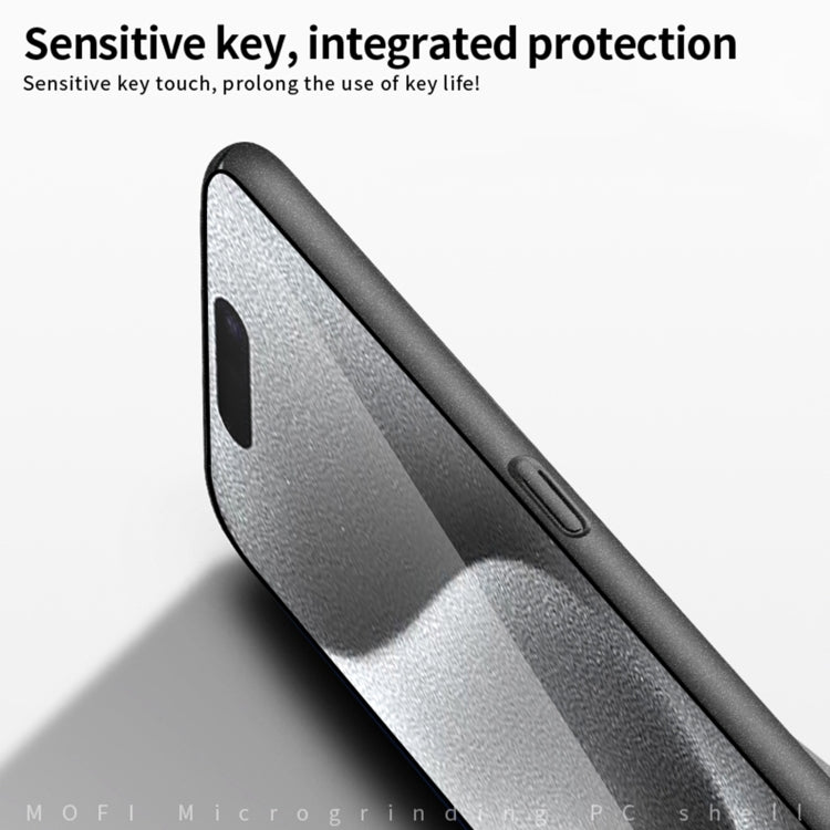 For iPhone 16 Pro MOFI Fandun Series Frosted PC Ultra-thin All-inclusive Phone Case(Gray) - iPhone 16 Pro Cases by MOFI | Online Shopping UK | buy2fix