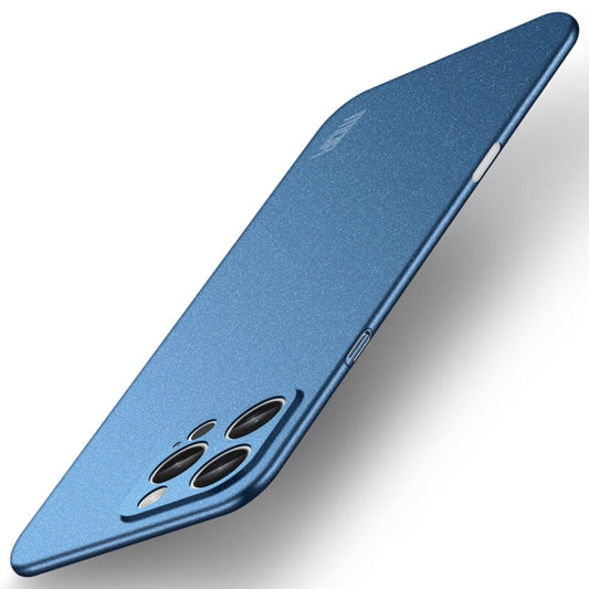 For iPhone 16 Pro Max MOFI Fandun Series Frosted PC Ultra-thin All-inclusive Phone Case(Blue) - iPhone 16 Pro Max Cases by MOFI | Online Shopping UK | buy2fix