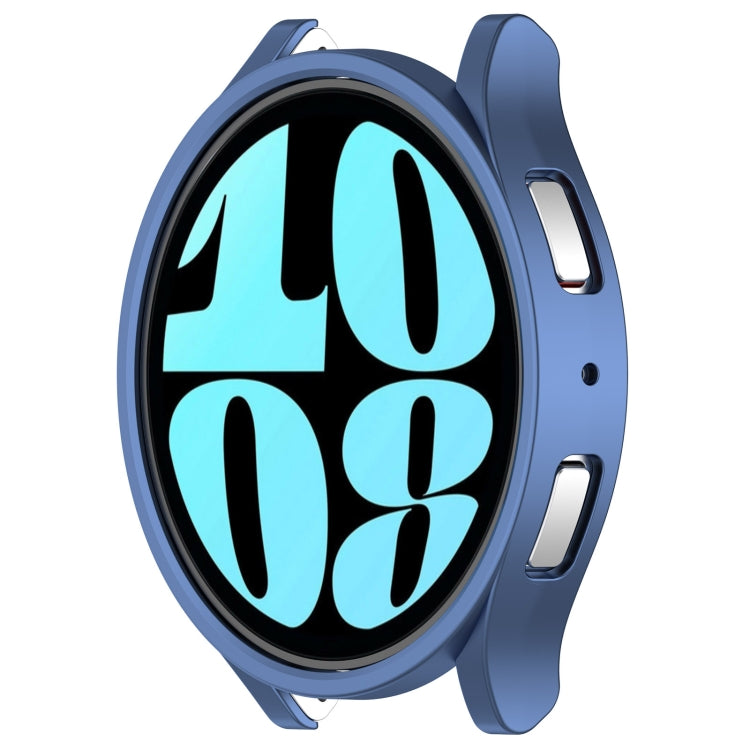 For Samsung Galaxy Watch 6 44mm Half Coverage Hollow PC Watch Protective Case(Blue) - Watch Cases by buy2fix | Online Shopping UK | buy2fix