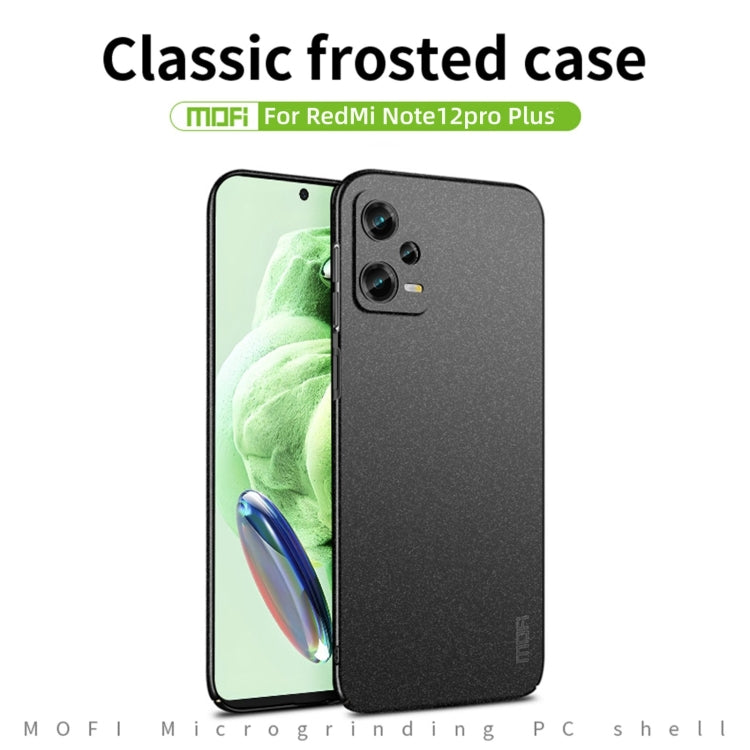 For Xiaomi Redmi Note 12 Pro+ Global MOFI Fandun Series Frosted PC Ultra-thin All-inclusive Phone Case(Green) - Xiaomi Cases by MOFI | Online Shopping UK | buy2fix