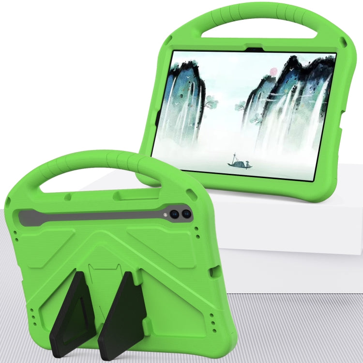 For Samsung Galaxy Tab S8 EVA Shockproof Tablet Case with Holder(Green) - Galaxy Tab S8 Cases by buy2fix | Online Shopping UK | buy2fix