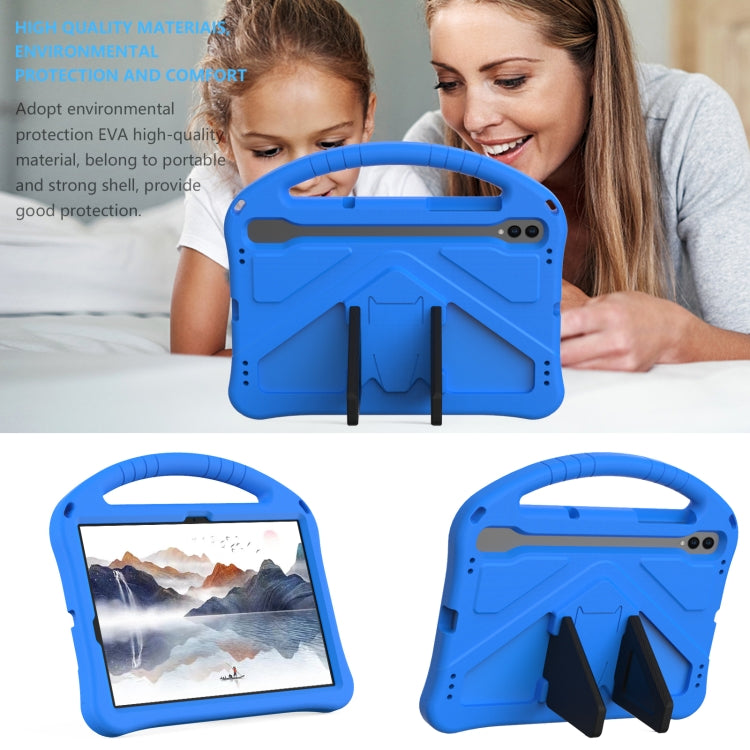 For Samsung Galaxy Tab S10 EVA Shockproof Tablet Case with Holder(Blue) - Tab S10 Cases by buy2fix | Online Shopping UK | buy2fix