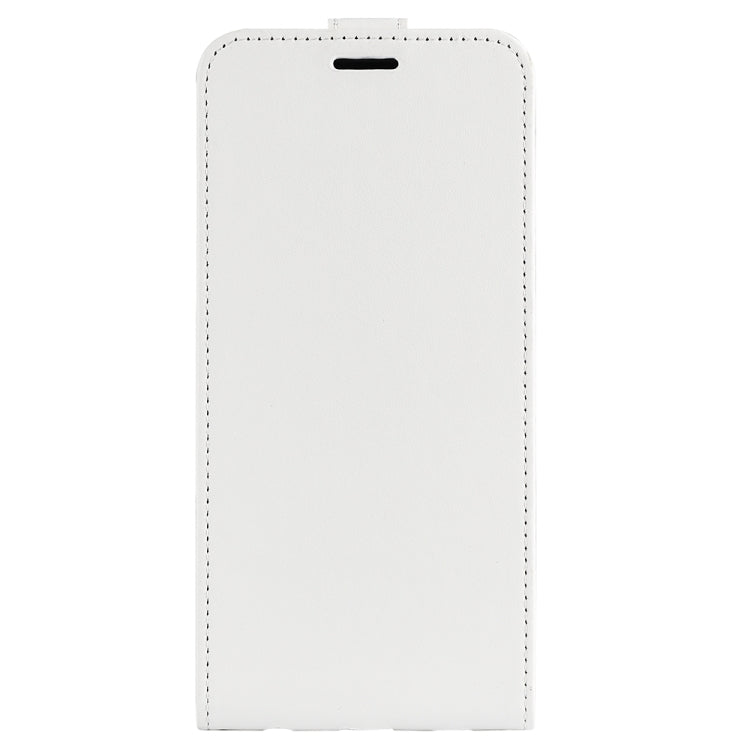 For Motorola Moto G Play 2024 R64 Texture Single Vertical Flip Leather Phone Case(White) - Motorola Cases by buy2fix | Online Shopping UK | buy2fix