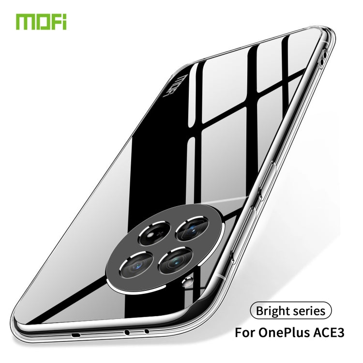 For OnePlus Ace 3 MOFI Ming Series Transparent Ultra-thin TPU Phone Case(Transparent) - OnePlus Cases by MOFI | Online Shopping UK | buy2fix