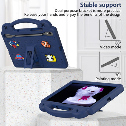 For Samsung Galaxy Tab S9 X710/X716B Handle Kickstand Children EVA Shockproof Tablet Case(Navy Blue) - Galaxy Tab S9 Cases by buy2fix | Online Shopping UK | buy2fix