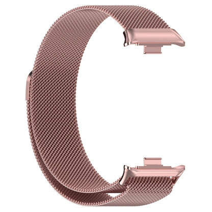 For Xiaomi Mi Band 8 Pro Milan Magnetic Steel Mesh Watch Band(Pink) - Watch Bands by buy2fix | Online Shopping UK | buy2fix