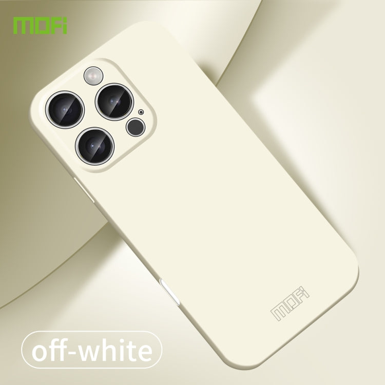 For iPhone 16 Pro Max MOFI Qin Series Skin Feel All-inclusive PC Phone Case(Beige) - iPhone 16 Pro Max Cases by MOFI | Online Shopping UK | buy2fix