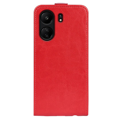 For Xiaomi Redmi Note 13C R64 Texture Single Vertical Flip Leather Phone Case(Red) - 13C Cases by buy2fix | Online Shopping UK | buy2fix