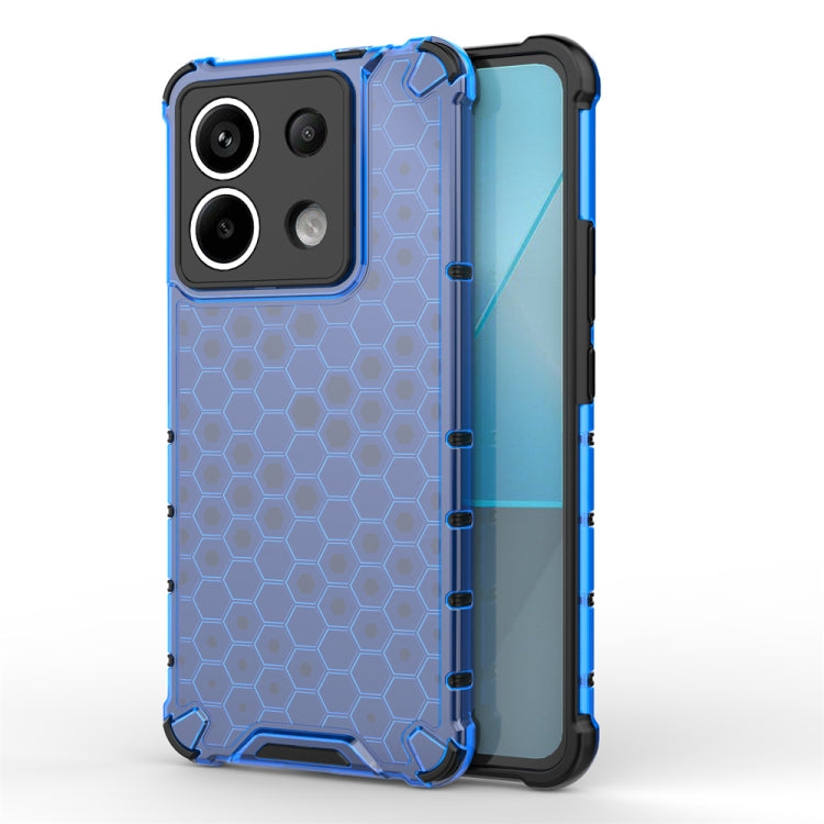 For Redmi Note 13 Pro 5G Shockproof Honeycomb Phone Case(Blue) - Note 13 Pro Cases by buy2fix | Online Shopping UK | buy2fix