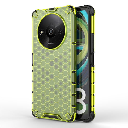 For Xiaomi Redmi A3 Shockproof Honeycomb Phone Case(Green) - Xiaomi Cases by buy2fix | Online Shopping UK | buy2fix