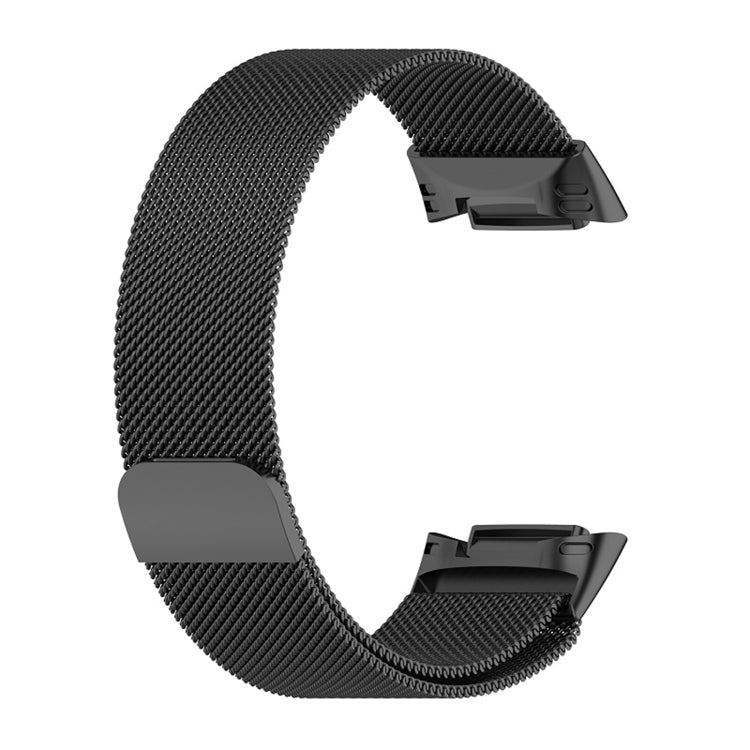 For Fitbit Charge 6 Milan Magnetic Metal Steel Mesh Watch Band(Black) - Watch Bands by buy2fix | Online Shopping UK | buy2fix