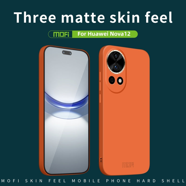 For Huawei nova 12 MOFI Qin Series Skin Feel All-inclusive PC Phone Case(Gray) - Huawei Cases by MOFI | Online Shopping UK | buy2fix