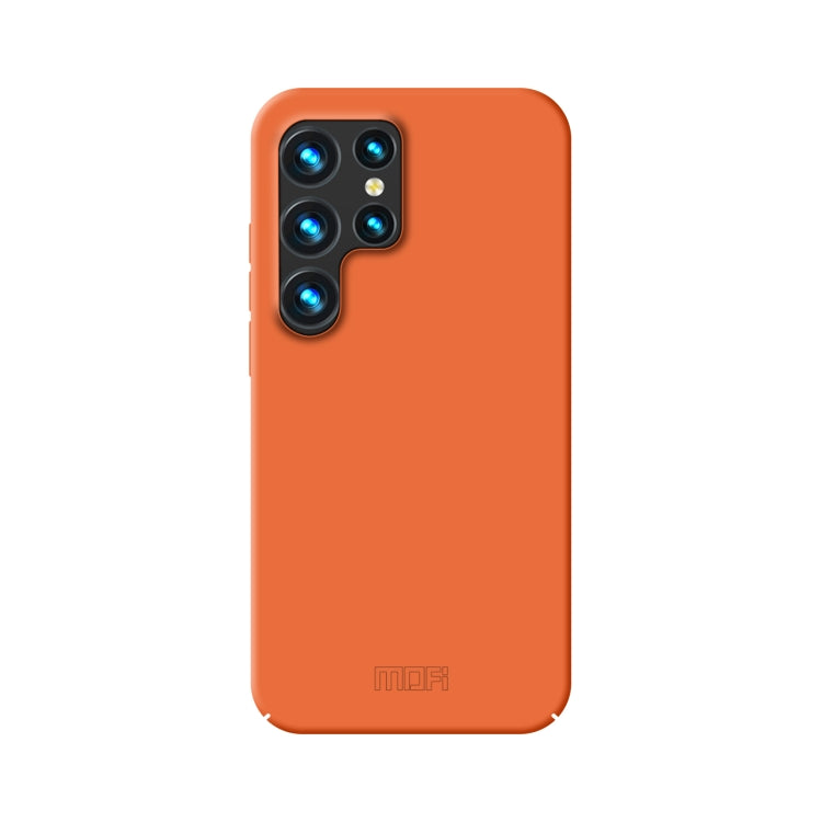 For Samsung Galaxy S24 Ultra 5G MOFI Qin Series Skin Feel All-inclusive PC Phone Case(Orange) - Galaxy S24 Ultra 5G Cases by MOFI | Online Shopping UK | buy2fix