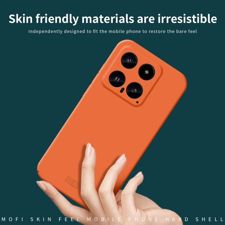For Xiaomi 14 MOFI Qin Series Skin Feel All-inclusive PC Phone Case(Blue) - 14 Cases by MOFI | Online Shopping UK | buy2fix
