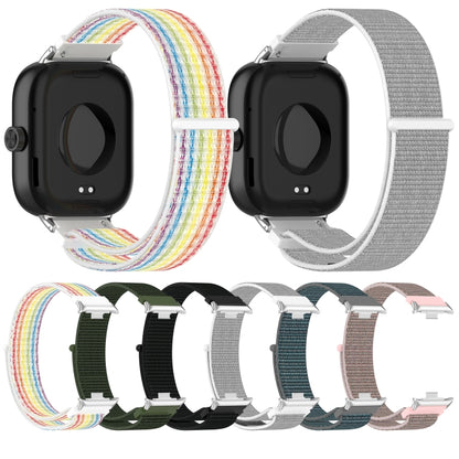 For Xiaomi Mi Band 8 Pro Nylon Loop Metal Connector Watch Band(White) - Watch Bands by buy2fix | Online Shopping UK | buy2fix