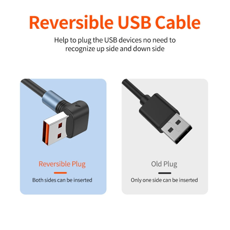 ENKAY 66W Reversible USB to Type-C / 8 Pin / Micro USB Elastic Spring Fast Charging Cable, Length 1.5m(Type B) - Multifunctional Cable by ENKAY | Online Shopping UK | buy2fix