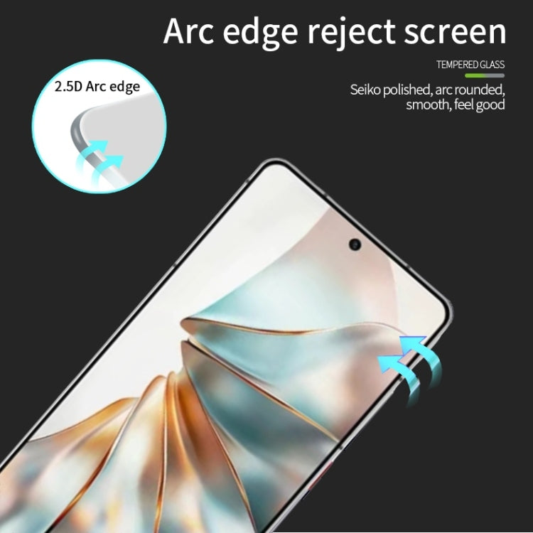 For ZTE nubia Z60S Pro PINWUYO 9H 2.5D Full Screen Tempered Glass Film(Black) - ZTE Tempered Glass by PINWUYO | Online Shopping UK | buy2fix