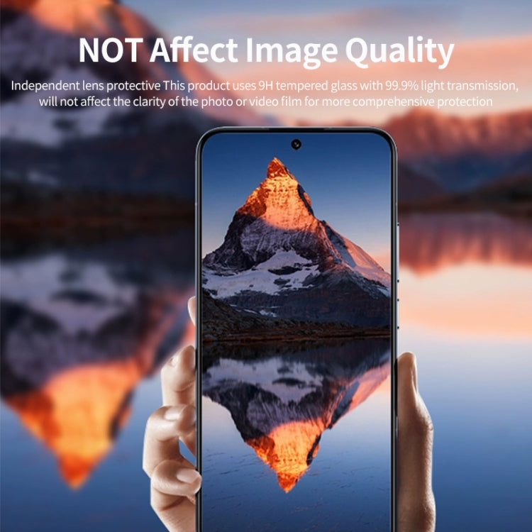 For Xiaomi MIX Fold 3 ENKAY Hat-Prince 9H Rear Camera Lens Aluminium Alloy Tempered Glass Film(Black) -  by ENKAY | Online Shopping UK | buy2fix