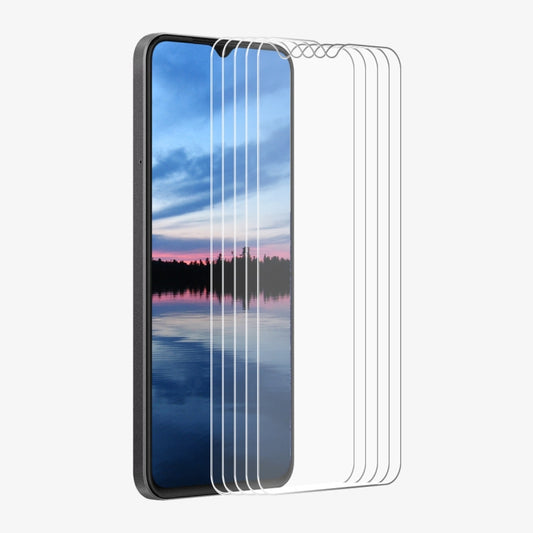 For OPPO A18 / A38 5pcs ENKAY 9H Big Arc Edge High Aluminum-silicon Tempered Glass Film - A18 Tempered Glass by ENKAY | Online Shopping UK | buy2fix