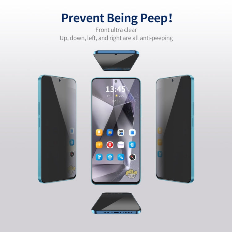 For Samsung Galaxy S24 Ultra 5G 5pcs ENKAY Hat-Prince 360 Degree Anti-peeping Privacy Full Screen Tempered Glass Film - Galaxy S24 Ultra 5G Tempered Glass by ENKAY | Online Shopping UK | buy2fix