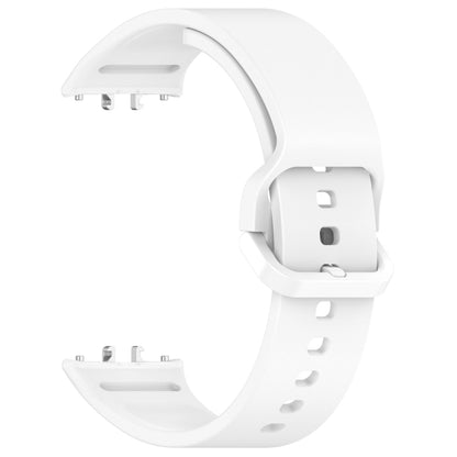 For Samsung Galaxy Fit 3 SM-R390 Solid Color Buckle Silicone Watch Band(White) - Watch Bands by buy2fix | Online Shopping UK | buy2fix