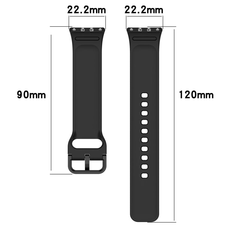 For Samsung Galaxy Fit 3 SM-R390 Solid Color Buckle Silicone Watch Band(Orange) - Watch Bands by buy2fix | Online Shopping UK | buy2fix