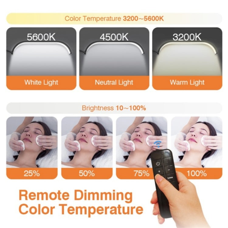 HD-G63X Floor Standing Remote Dimming LED Moon Lamp Manicure Eyelash Beauty Lamp(EU Plug) - Selfie Light by buy2fix | Online Shopping UK | buy2fix