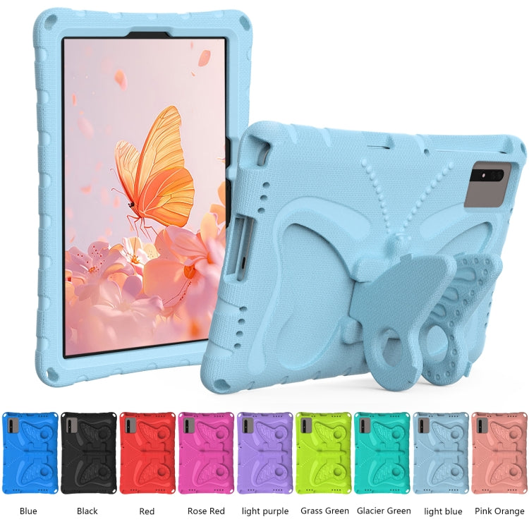 For Samsung Galaxy Tab S9 11 X710 Butterfly Bracket EVA Shockproof Tablet Case(Light Blue) - Other Galaxy Tab PC by buy2fix | Online Shopping UK | buy2fix