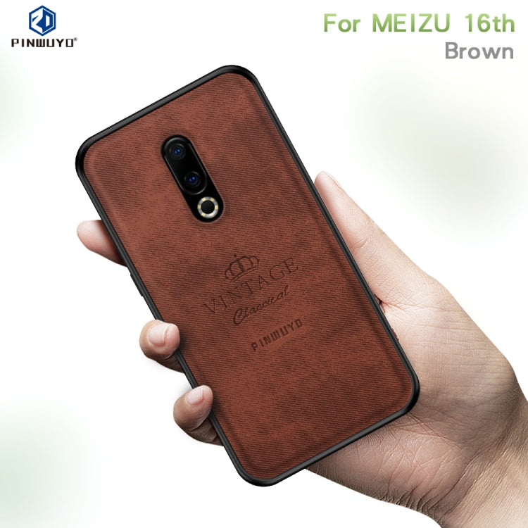 PINWUYO Shockproof Waterproof Full Coverage PC + TPU + Skin Protective Case for Meizu 16th(Gray) - Meizu by PINWUYO | Online Shopping UK | buy2fix