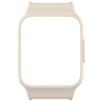 For Redmi Watch 3 Half Pack PC Watch Protective Case(Creamy White) - Watch Cases by buy2fix | Online Shopping UK | buy2fix