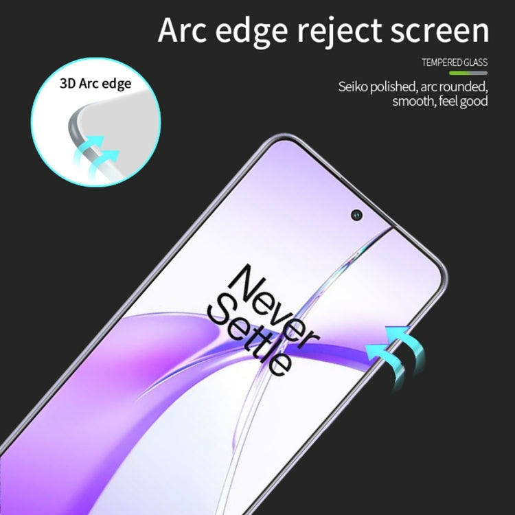 For OnePlus Ace 3V PINWUYO 9H 3D Curved Explosion-proof Tempered Glass Film(Black) - OnePlus Tempered Glass by PINWUYO | Online Shopping UK | buy2fix