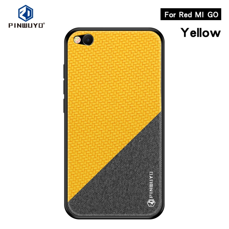 PINWUYO Honors Series Shockproof PC + TPU Protective Case for Xiaomi Redmi Go(Yellow) - Xiaomi Cases by PINWUYO | Online Shopping UK | buy2fix