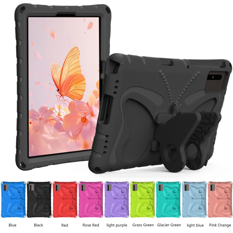 For Lenovo Tab M11 / Xiaoxin Pad 11 2024 Butterfly Bracket EVA Shockproof Tablet Case(Black) - Lenovo by buy2fix | Online Shopping UK | buy2fix