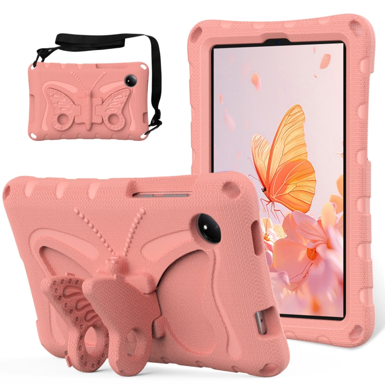 For Xiaomi Redmi Pad SE 8.7 2024 Butterfly Bracket EVA Shockproof Tablet Case(Pink Orange) - More Tablet Cases by buy2fix | Online Shopping UK | buy2fix