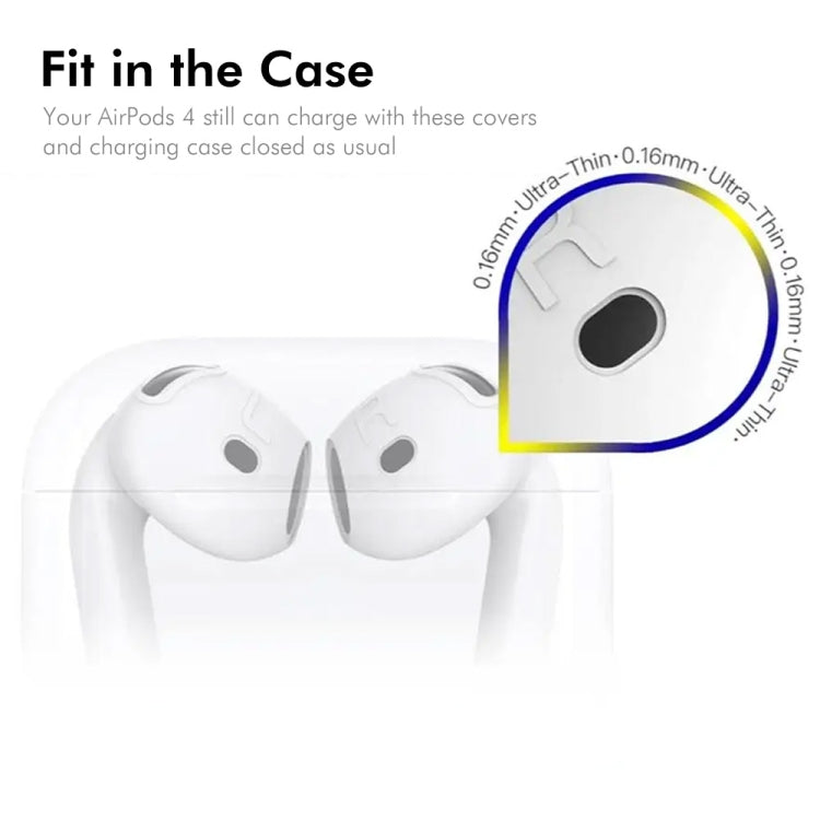 For Apple AirPods 4 2024 ENKAY Hat-Prince Thickened Silicone Case with Hook and Anti-lost Silicone Earbuds(Yellow) - For AirPods 4 by ENKAY | Online Shopping UK | buy2fix