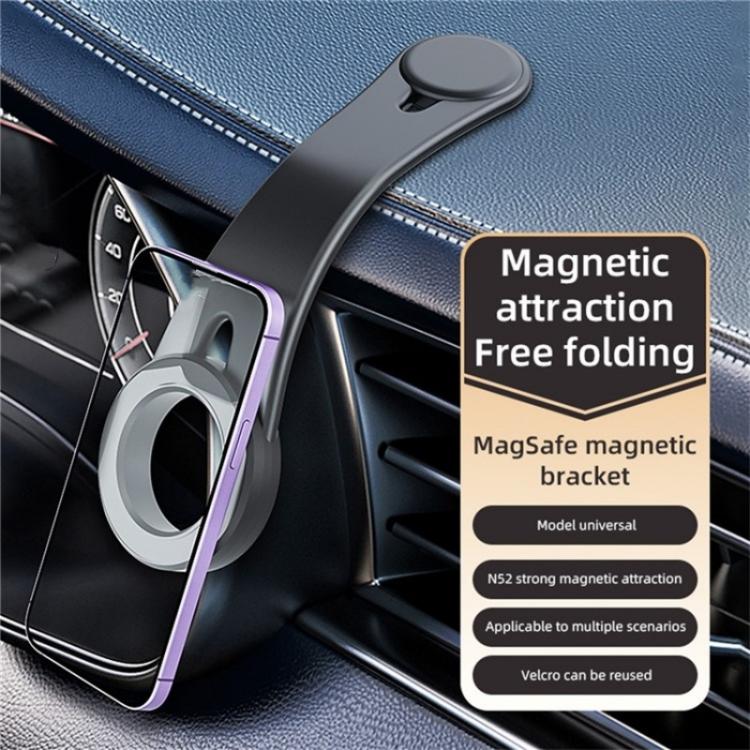 D1 Car Navigation Magnetic Flexible Aluminum Bendable Dashboard Cellphone Holder - Universal Car Holders by buy2fix | Online Shopping UK | buy2fix