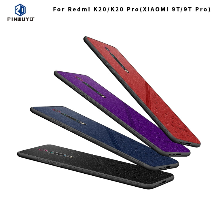 PINWUYO Full Coverage Waterproof Shockproof PC+TPU+PU Protective Case for XIAOMI RedMi K20 / K20 Pro / Mi 9T / Mi 9T Pro(Blue) - Xiaomi Cases by PINWUYO | Online Shopping UK | buy2fix
